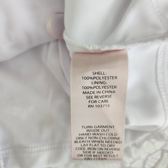 NWT Nanette Lepore Medium White Lace Sleeveless Top Cottagecore Coquette Boho - Picture 6 of 12